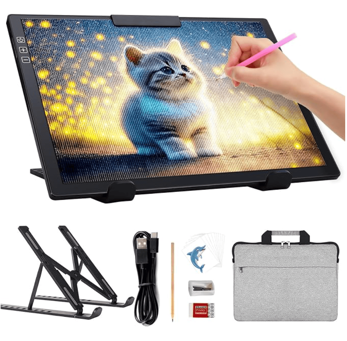 Tablette lumineuse A4 rechargeable